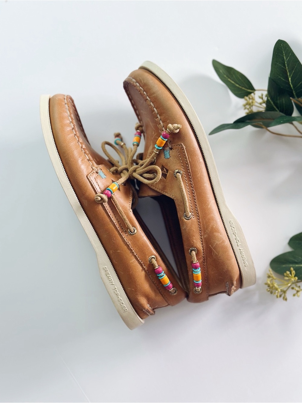 Sperry Brown Leather Boat Shoes Nordstrom Exclusive - Picture 9 of 11